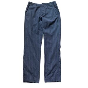 Marc Jacobs Mens Blue Pinstripe Wool Dress Pants W32 L34 Straight Leg Trousers